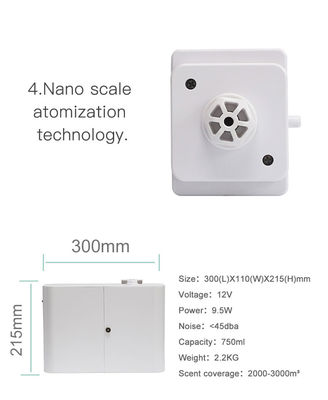 Portable Scent Delivery System Essential Oil Diffuser Machine For Aroma Marketing