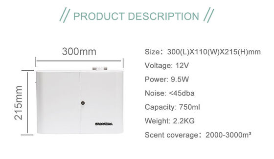 Portable Scent Delivery System Essential Oil Diffuser Machine For Aroma Marketing