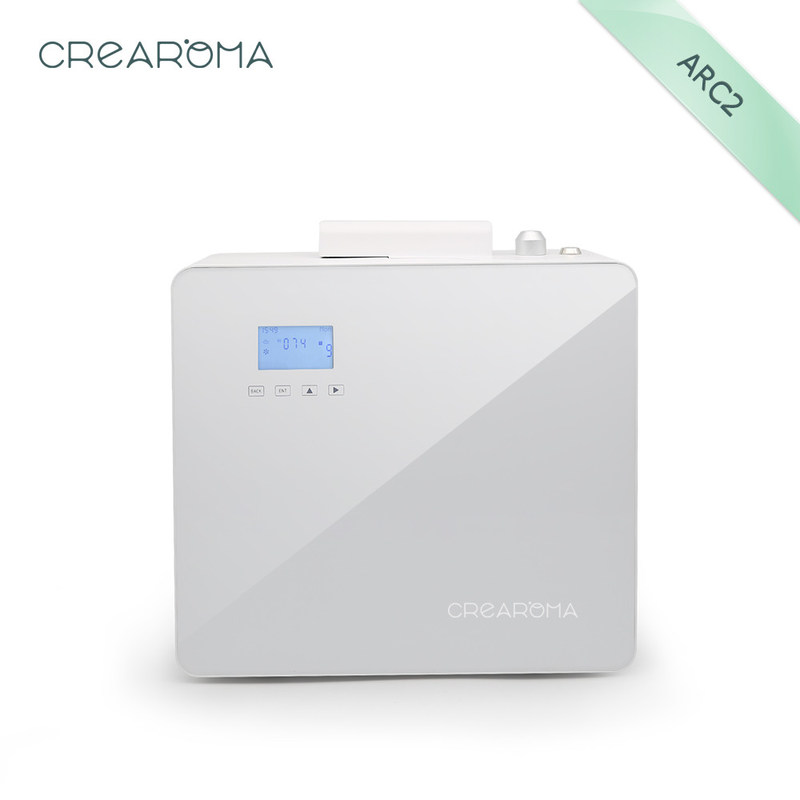 White Large Area Scent Diffuser , HVAC System Electric Aroma Diffuser With Lock